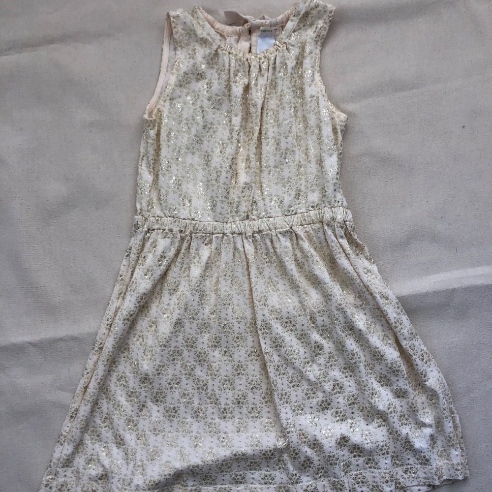 Crewcuts Beige and Gold Girls’ Dress